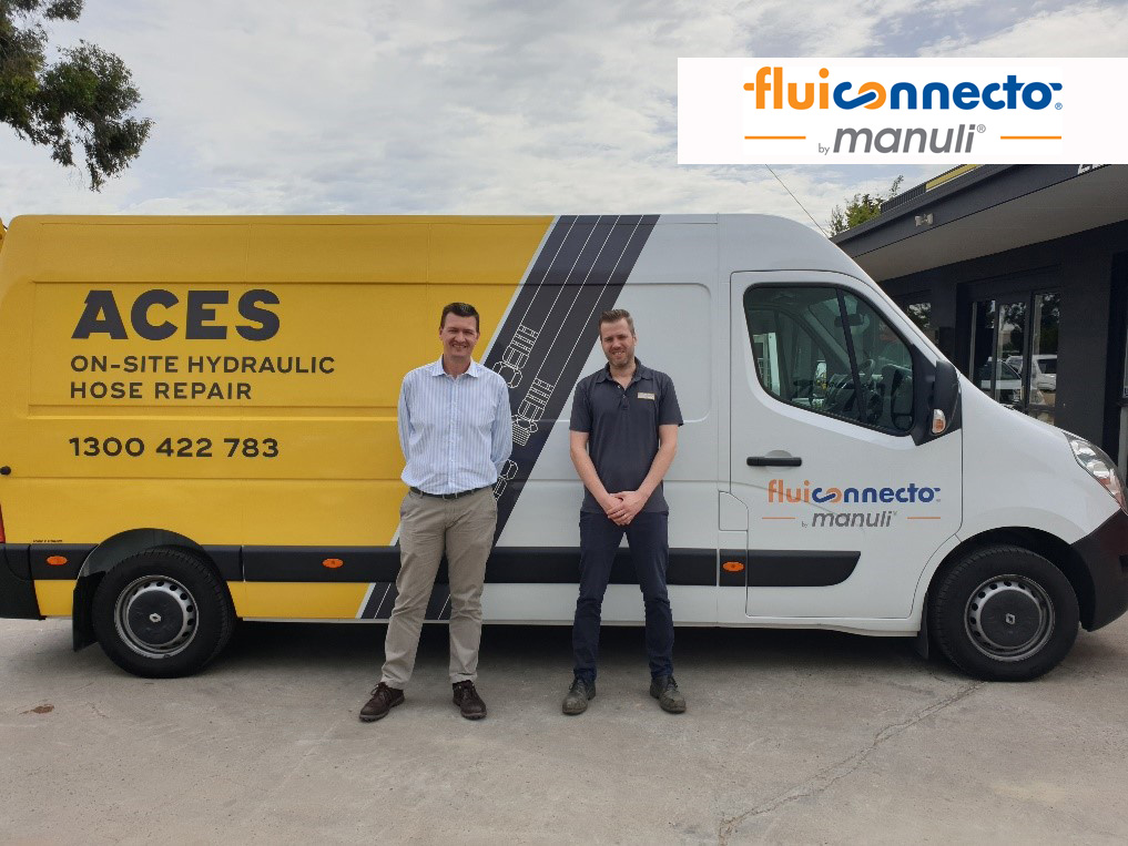 Left: Quentin Korff (General Manager - Australia & South East Asia – Fluiconnecto)  Right: Andrew Arbuckle (Manager – ACES Construction) 