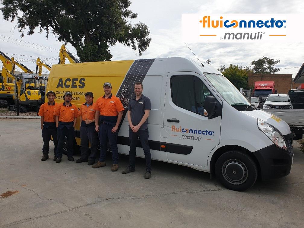 From the right – Andrew, Brenton (Service Manager) & the team